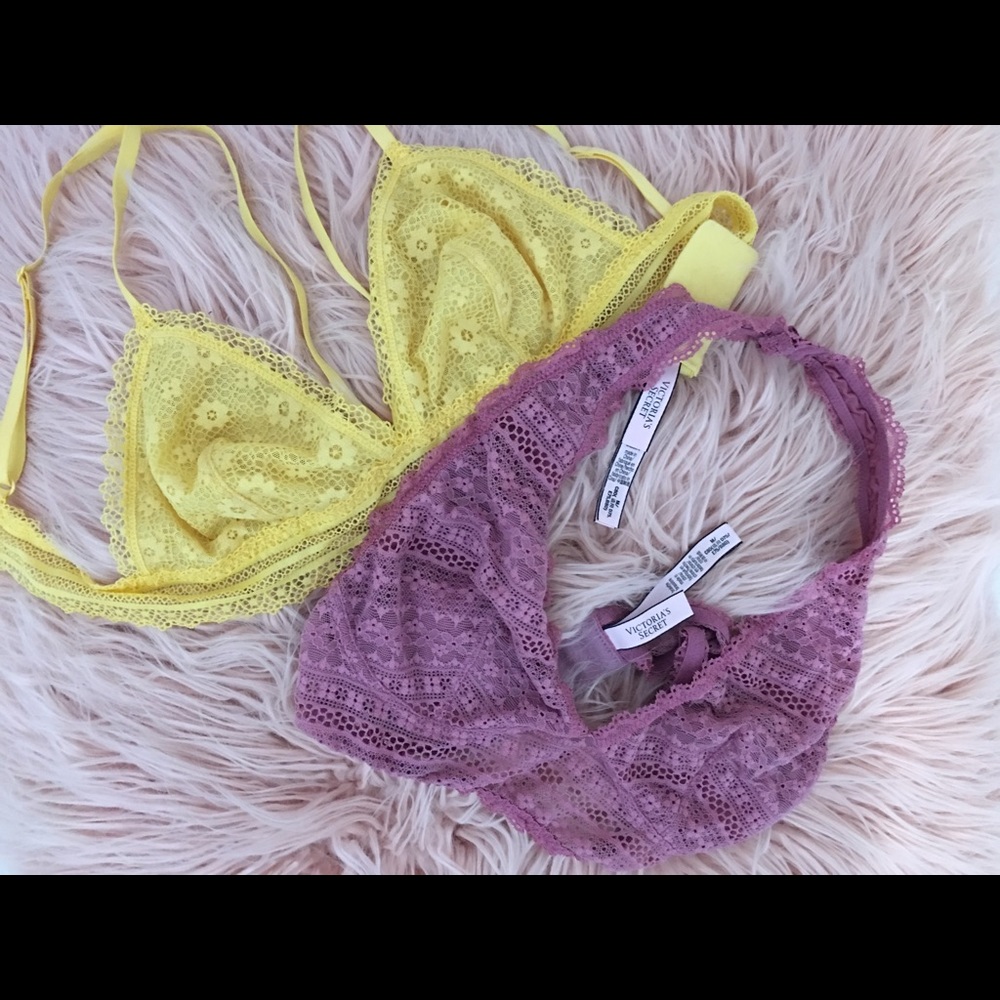 Two Victoria Secret Bralette